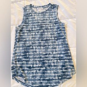 Athleta Breeze Tank tie-dye blue